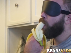 Hairy daddy teases chubby hunk before hardcore barebacking