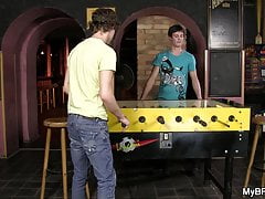 Two teen gay boys enjoy each other