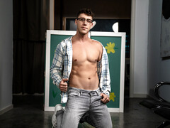 Hot men try creamy office shag in passionate positions