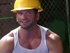 Construction workers in action.