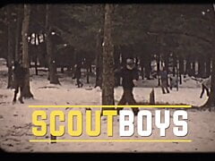Tattooed Scoutmaster hammers twink Scouts raw on campout