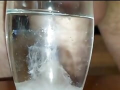 Extreme Closeup Huge Thick Load of Cum Edged Out Into Cup of whather