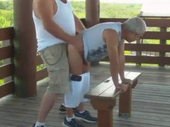 Gordito se folla a abuelo en la calle 2