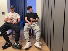 Two Lads Jerking Off Uncut Dick And Cum