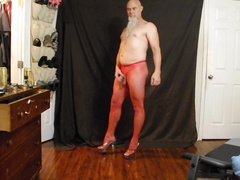 Crimson fishies grant my wild wishies stiletto high-heeled shoes and you how it senses