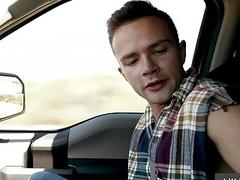 Gay hitchhiker looking for a ride
