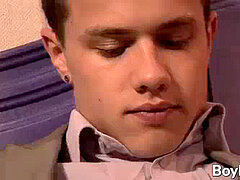 Straight sweet insatiable lad never knew a dildo can feel so fine