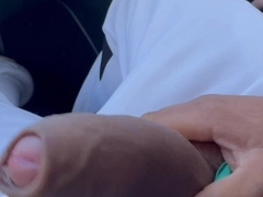 The uber fellow let me demonstrate my sausage and he deepthroated me