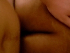 Young white stud makes ebony chick jism