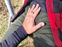 Outdoor, big cock bareback, first time