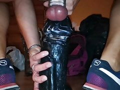 Giant black dildo