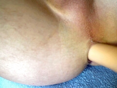 Machine fucked and cum on table