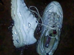 net friend's sneakers pissed and left outside by request