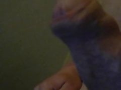 Stiff uncut cock