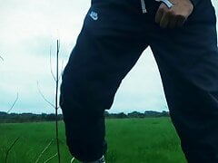 Pissing in me Nike trackies, spraying piss, drink it