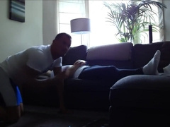 sex2019.Muscle Lycra, fucking on the couch.SEXRICOXXX