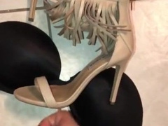 Gfs Steve Madden stilettos and 34D hooter-sling smashed & nutted.