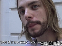 Sweet Latino turning gay after his first man to man sex