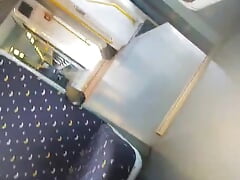 Go nude in a train in public area