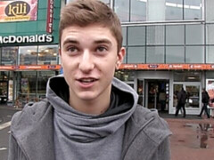 Leggy guy from Czech Republic fucked with legs spread