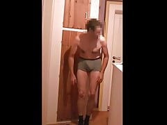 Bed Slip Hump Masturbation with undress
