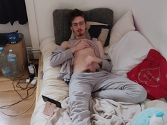 Stroking off while witnessing pornography flick