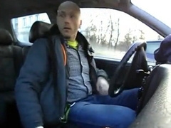 Wanking in the Car