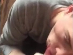 Cumming in the twink's mouth and he swallows it all 2