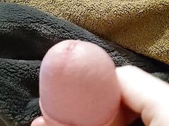 I jerk with my hard uncut dick! #7