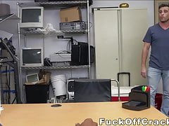 Handsome dick rider ass fucked by black guy for some cash