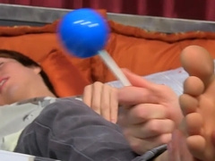 Foot worship leads to real deep anal fucking