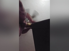 Watch Me Fuck This Fleshlight From Below And Cumming All Over