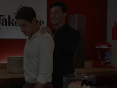 Cade gives up the giant candy for a giant cock as he dominates Taylor