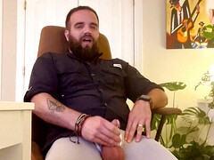 Jack off session cumshot