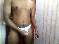 Soloboy, white-underwear, wank