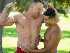 Lean Latin hottie Asher gaped by Jack