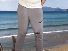 Massive cock cumshot in pants
