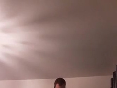 Lean Hooded Twig in Lengthy Socks Strokes and Puts Gam behind his Head