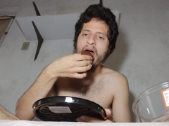 Moorning chocolate cake at apartment