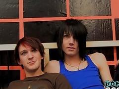 Young guys with emo haircuts want to fuck each other hard
