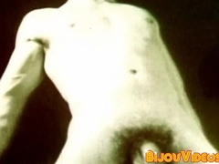 Classic muscle gay studs wanking their hairy cocks hardcore