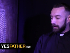 YesFather - Young Twunk Gets Crazy While Confessing His Sins And Began Wanking