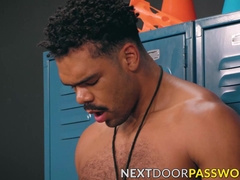 Jayden Marcos and Elliot Finn are fucking when their coach joined them for a threesome