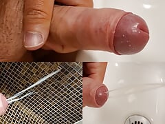 covered public dansk restrooms completely in cum