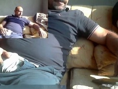 Bear cumshot, onanism, hands free cumshot