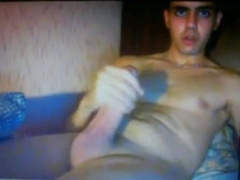 smooth turkish guy wanking huge thick cock on cam 4