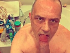 Gay cock sucking, amateur blowjob, dilf