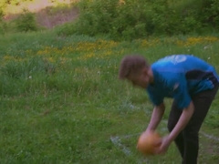 The College girl Lost to a Football Player
