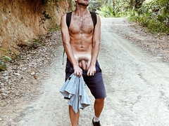 Soft dick get wet by spit on it