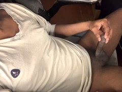 Gay guy jerking off, caught masturbating, caught